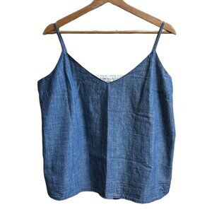 J. Crew Factory Women's Chambray Cami Tank Size 14